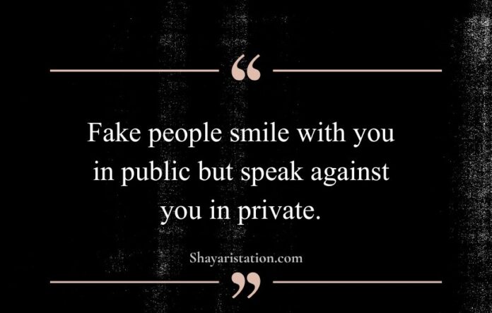 Fake People Quotes