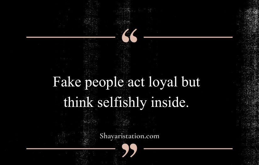 Fake People Quotes