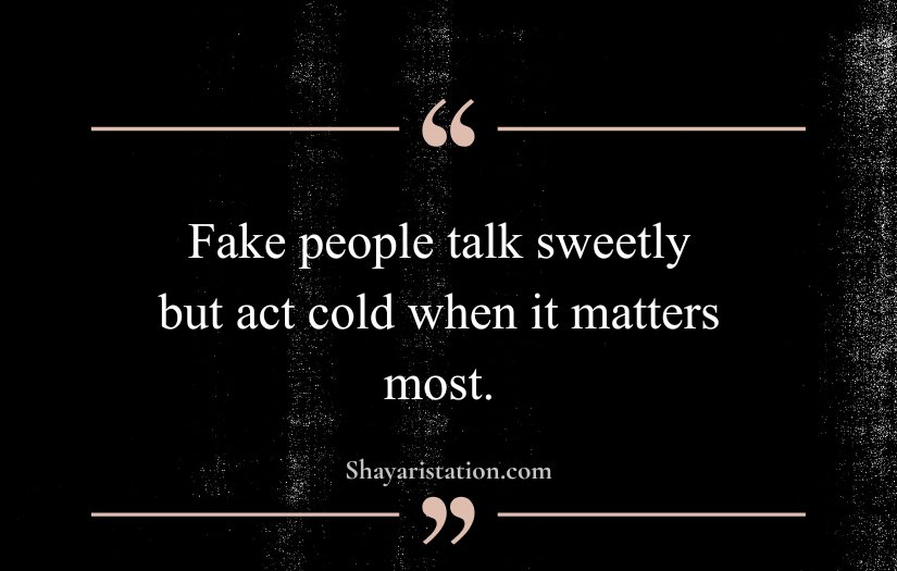Fake People Quotes